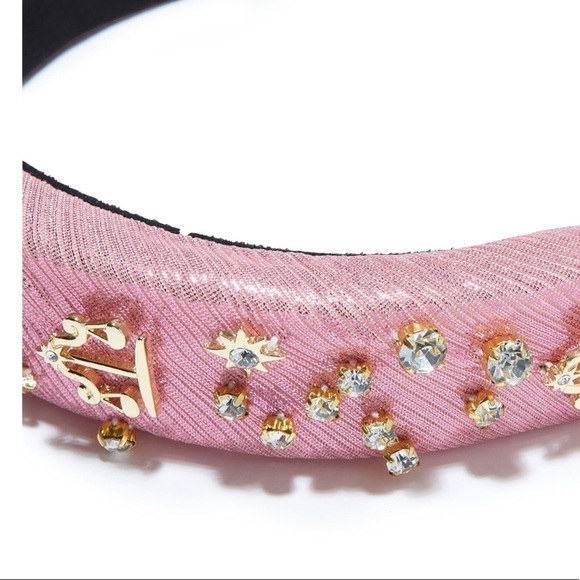 LELE SADOUGHI Zodiac Libra Alice Headband Golographic Pink Barbie Authentic Rare - Picture 6 of 17